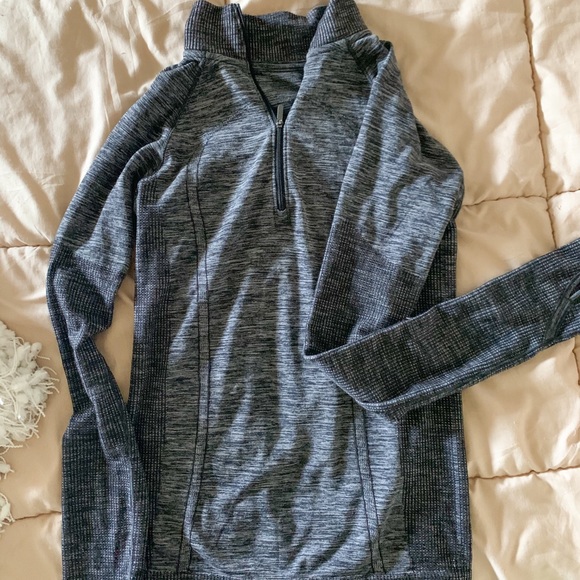Lululemon Running Jacket Black And Gray Size 4 - Picture 3 of 4
